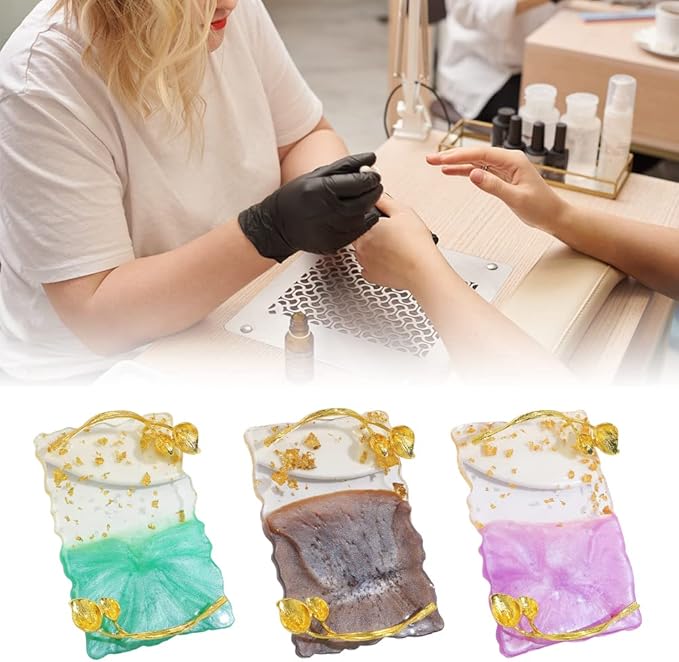 ikasus Art Palette Fashion Delicate Palette Noble Beautiful Palette Nail Enhancement Tool for Display and Props Shooting Type 3