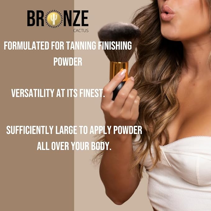 Quick-Dry Powder Kit l Removes Sticky, Tacky Feeling l Hydrates Skin l Includes Powder & Brush l Dermatologically Tested, Vegan-Friendly, Talc-Free l All Skin Types l .5oz