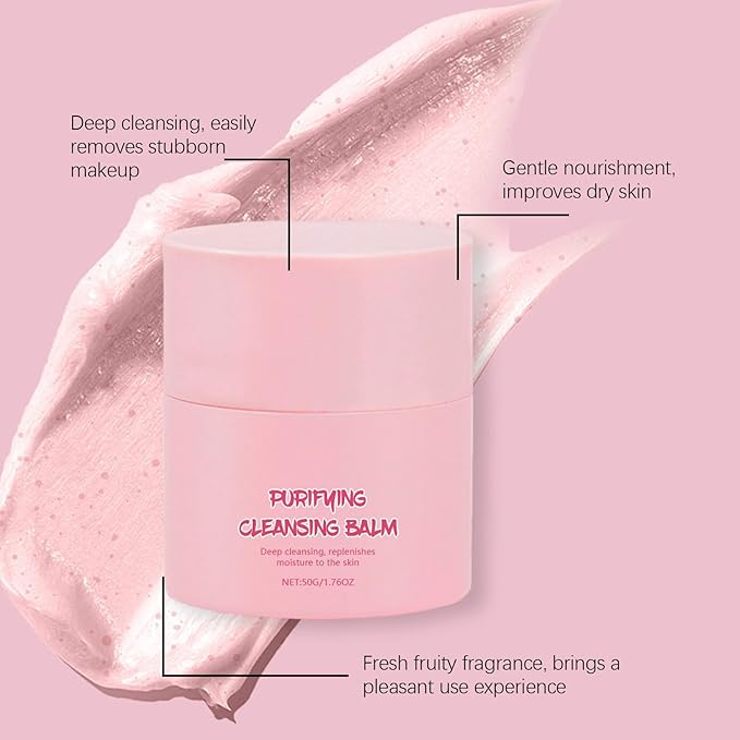 Strawberry Cleansing Makeup Remover, Gentle Makeup Removal, Removes Stubborn Makeup, Easy To Clean Without Greasy, Comfortable And Not Tight Skin. Refreshing Texture Is Easy To Clean.