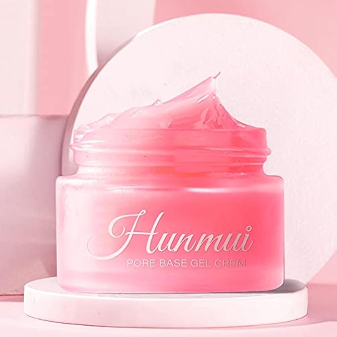 Hunmui face primer pore base gel cream,Magical perfecting base face primer under foundation Anti-Aging WrinklesShrink Pore Remove Fine LinesExfoliatingAnti-Oxidation。