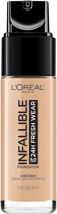 L’Oréal Paris Makeup Infallible Up to 24 Hour Fresh Wear Foundation, Natural Rose, 1 fl; Ounce (Pack of 2)