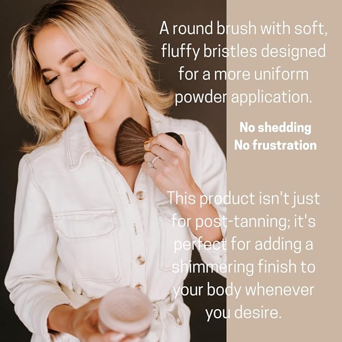 Quick-Dry Powder Kit l Removes Sticky, Tacky Feeling l Hydrates Skin l Includes Powder & Brush l Dermatologically Tested, Vegan-Friendly, Talc-Free l All Skin Types l .5oz