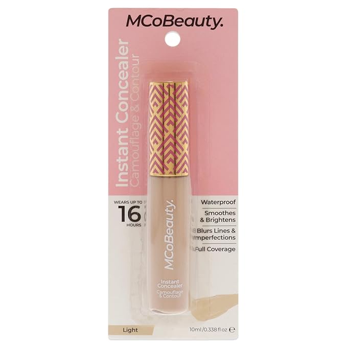 MCoBeauty Instant Camouflage And Contour Concealer - Light, 0.3 Oz - Cruelty-Free, Vegan, Full Coverage, Smooths Skin, Blurs Imperfections, Corrects Dark Circles