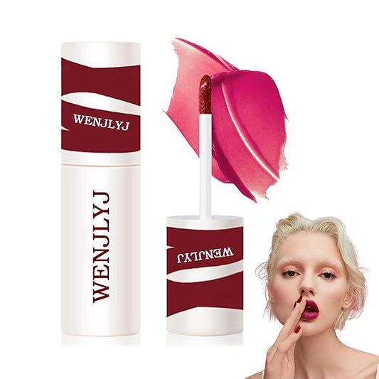 Lip Tint Stain Set,Mini Velvet Lip Tint Watery Lip Stain Long Lasting Waterproof Moisturizing Lip & Cheek Tint,Hydrating,Natural Glossy Liquid Lipstick Lip Gloss Kits for Women (set J)