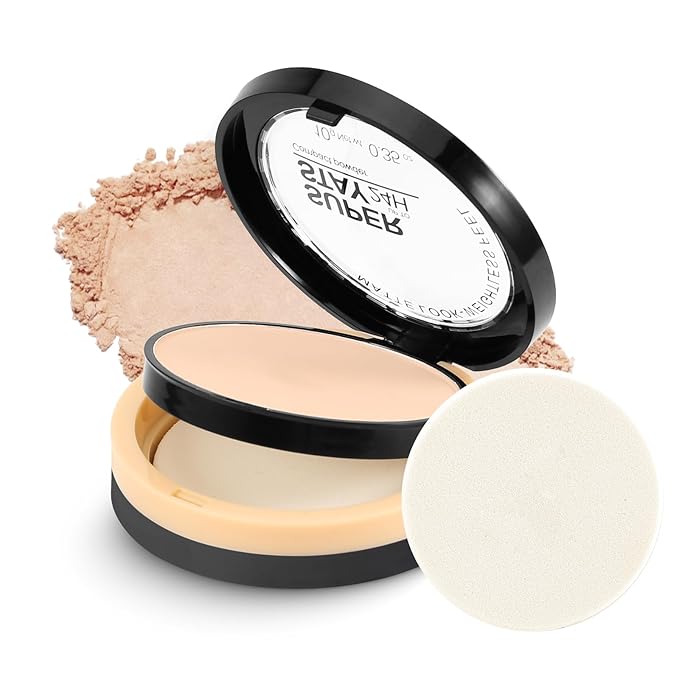 Boobeen Oil Control Face Pressed Setting Powder Compact, 24 Hour Long Lasting Translucent Setting Powder, Lightweight Matte Foundation Makeup for Conceal Pores and Lines With Puff and Mirror