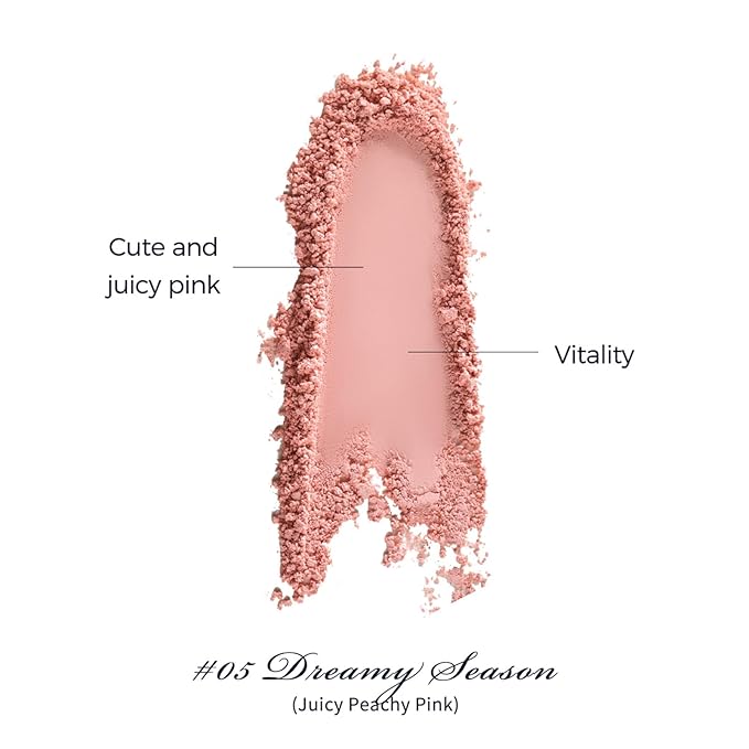 Flower Knows Swan Ballet Embossed Blush 05 Dreamy Season+Butterfly Cloud Collar Angled Powder Brush Pearly Moonlight