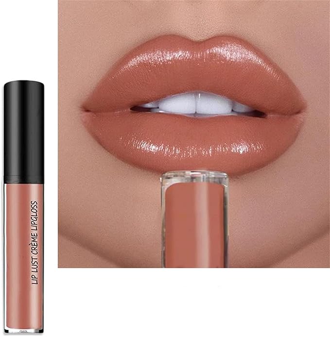 Kayswnag 12 Color Cream Texture Waterproof Lipstick, Lip Gloss Lip Lust Creme Lipgloss Liquid Lipstick,Waterproof Long Lasting Velvet Lip Gloss (12#)