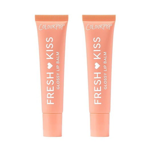 ColourPop Fresh Kiss Glossy Lip Balm - Hydrating Lip Care Enriched with Peptides, Hyaluronic Acid, Shea Butter & Vitamin E for an Ultra-Cushiony Formula - Mango Sorbet (2 Count)