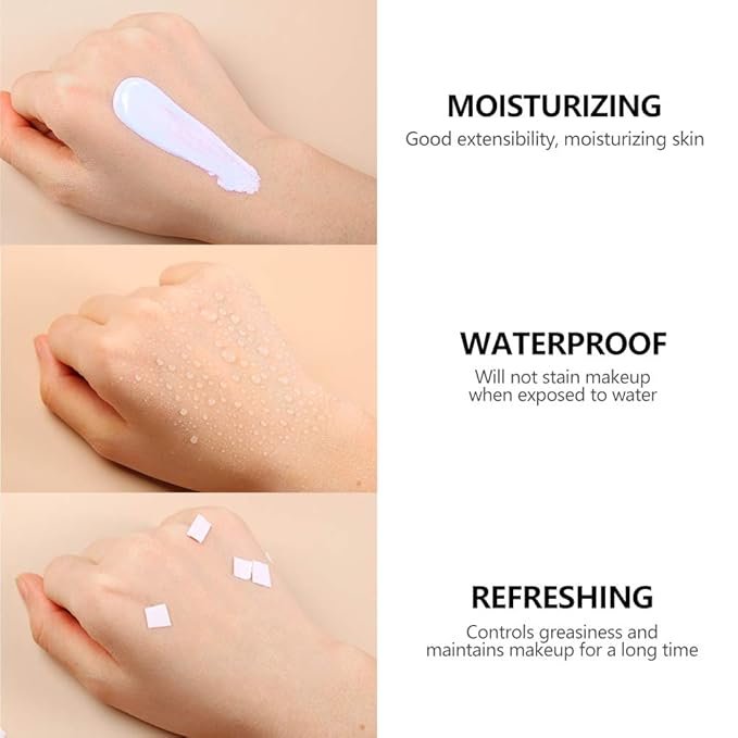 HEXZE Makeup Primer,Base Face Primer, Primer Face Makeup, Fills in Pores and Fine Lines, Natural Matte Finish, Hydrating Face Primer #03 pink