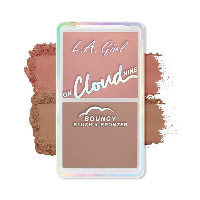 L.A. Girl On Cloud Nine Bouncy Blush Bronzer, Misty Mauve GBL500