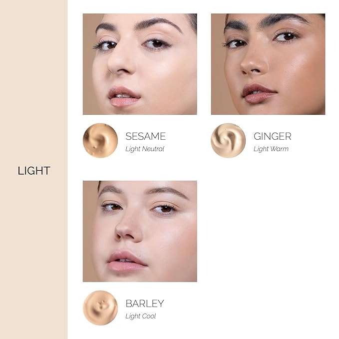 OFIR Skin Satin Medium Coverage Foundation | Lightweight Foundation Makeup with Vegan Formula | Blue Light Protection & Non-Creasing for Long-Lasting Wear | 1 FL OZ (Ginger - Light Warm)