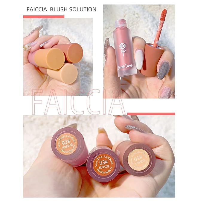 Cream Liquid Blush, Velvet Mousse Texture Matte Liquid Blush Makeup, Long Lasting Waterproof, Used for Cheeks to Enhance Complexion Create Natural-Looking Makeup (Rose Tea)