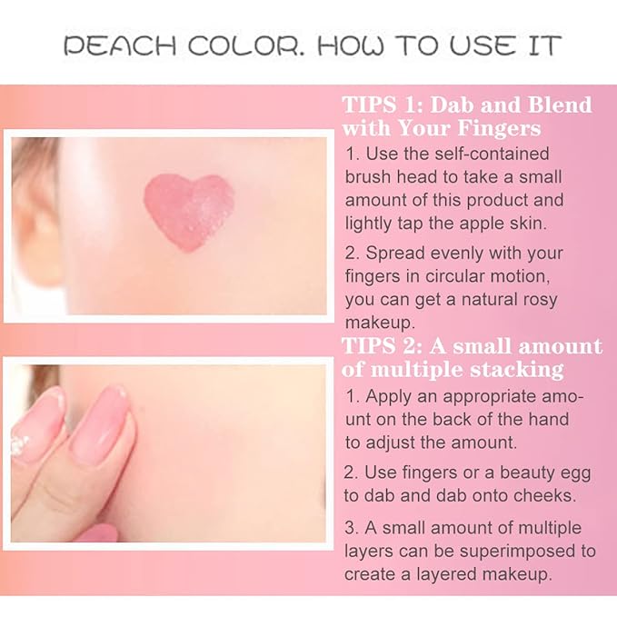 Cream Liquid Blush, Velvet Mousse Texture Matte Liquid Blush Makeup, Long Lasting Waterproof, Used for Cheeks to Enhance Complexion Create Natural-Looking Makeup (Rose Tea)