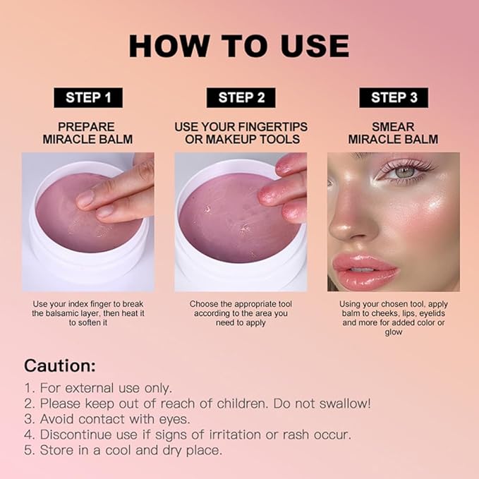 Multi Glow Balm - Hydrating, Lightweight, and Blendable Creamy Blush for Cheeks, Lips, and Eyes, Radiant Skin Finish (#2 Earth Rose, 1Pc)