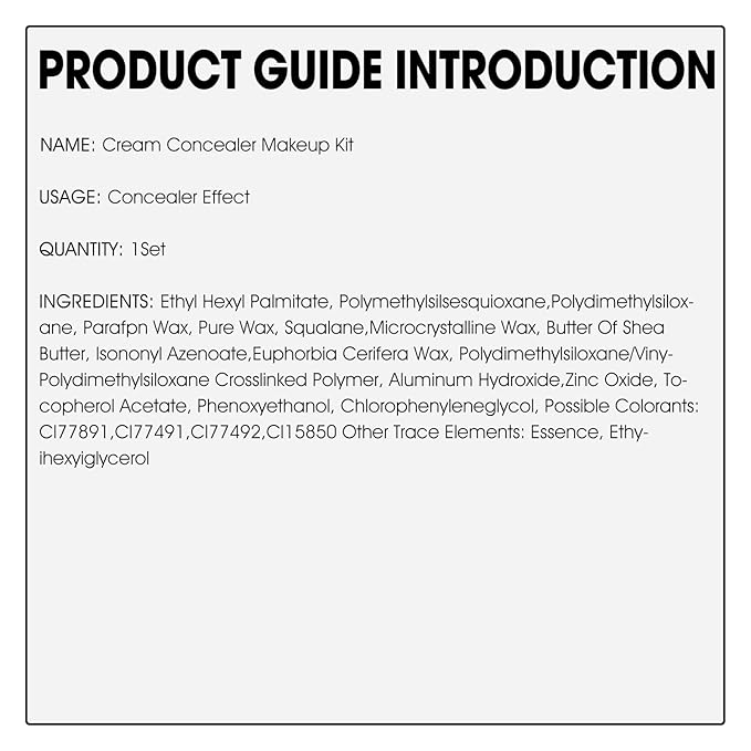 Full Coverage Cream Concealer Kit with Brush - Hydrating Waterproof Under-Eye Concealer for Concealing Dark Circles, Acne, Blemishes, Pores, and Spots (#04)