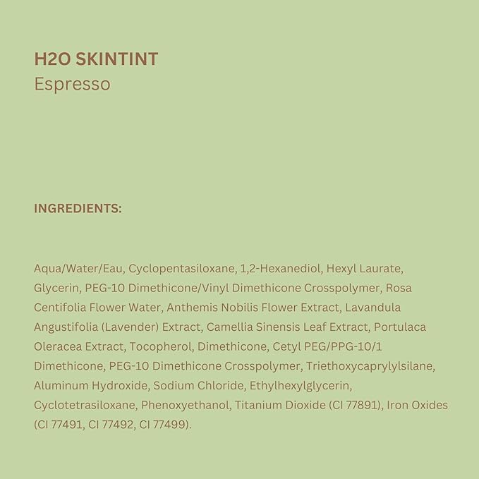 Pixi Beauty H2O SkinTint Tinted Face Gel, 1.2 fl oz / 35 ml, Espresso