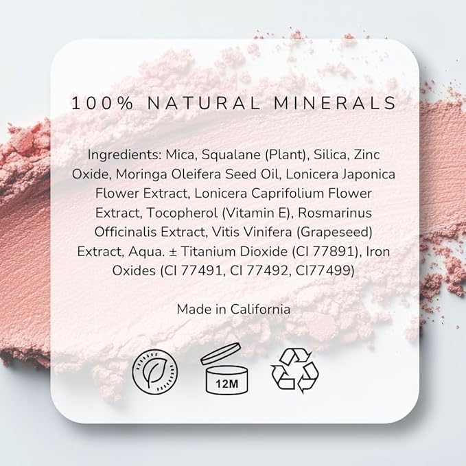 Emani Blush & Bronzer - Natural Mineral Pressed Bronzer for Face - Radiant Skin Blush for Sun Kissed Glow, All Skin Types including Sensitive Skin, Copacabana