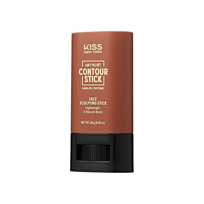 Airy Velvet Contour Stick, Cool Toned Face Sculpting Cream Makeup, Buildable with Lightweight Natural Finish, Hyaluronic Acid & Green Tea Extract (4 Tan Brown, 0.70 Ounce)