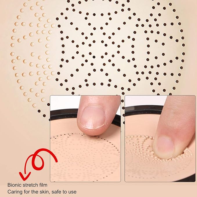 2 Pack Mushroom Head Air Cushion BB Cream, Concealer Lasting Nude Makeup Moisturizing Brightening Pigment CC Liquid Foundation
