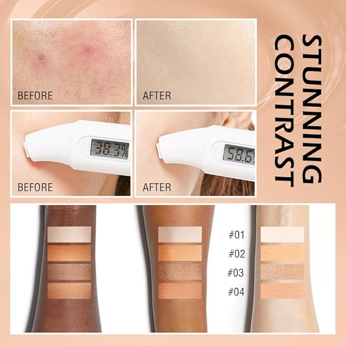 Hydrating BB Cream,Full Coverage Lightweight Matte Foundation & Concealer with Brush,Evens Skin Tone,Oil Control Cover Flaws,Natural Finish for All Skin Types,Vegan & Cruelty Free - Natural Beige