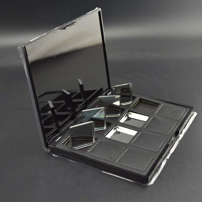 20 Pieces Empty 26 mm Square Metal Pans Cosmetic Eyeshadow Blush Lipstick Organizer for Magnetic Makeup Palette (Height 5 mm)