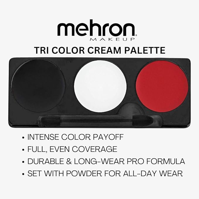 Mehron Makeup Tri-Color Halloween Makeup Kit Palette, PIRATE- Carded