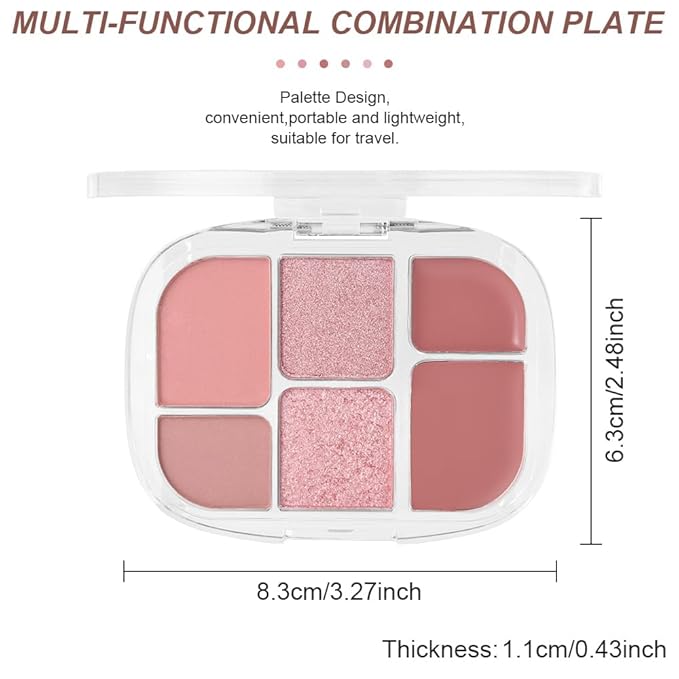 All-in-One Makeup Palette β High Pigment Contour, Blush & Eyeshadow β Matte & Shimmer Finishes β Long-Lasting, Blendable & Lightweight β Professional & Daily Makeup Kit (02#, (Pack of 1))