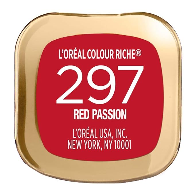 L’Oréal Paris Colour Riche Original Satin Lipstick 297 Red Passion (Pack of 2)