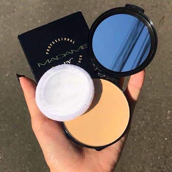 CIVIC MADAM COMPACT Pressed Powder Foundation Bright, Light Not Dull Bright, Smooth, Concealing, Medium to Full Coverageb Blurs Pores & Control It, UVA & UVB Protection, No.2 Natural Warm 0.60 Oz.