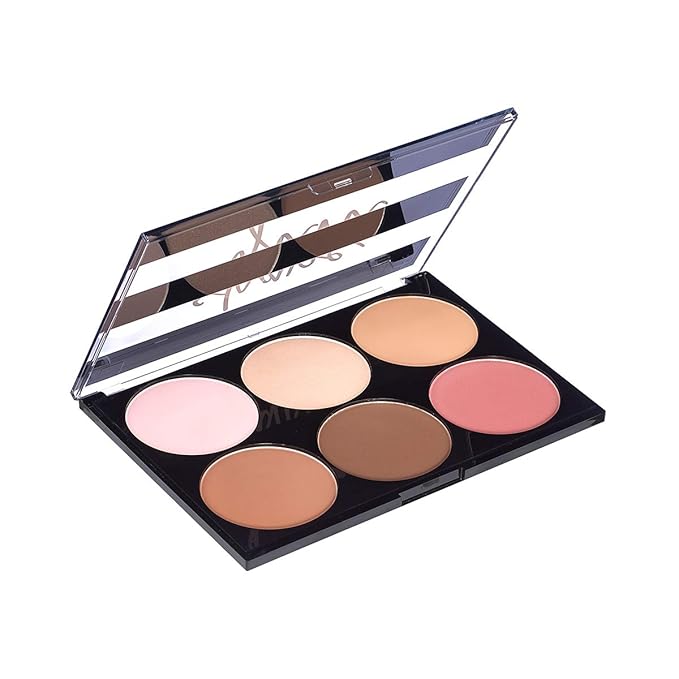 Mon Reve Shape Guru - 3-in-1 Face Sculpting Palette with Highlighter, Contour & Blush - Parabens-Free Vegan Mineral Makeup Kit for Light & Dark (03 Deep)