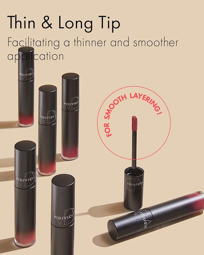 VIDIVICI Millennial Velvet Lip Tint(03 ROSY MUSE & 05 RED OVER)