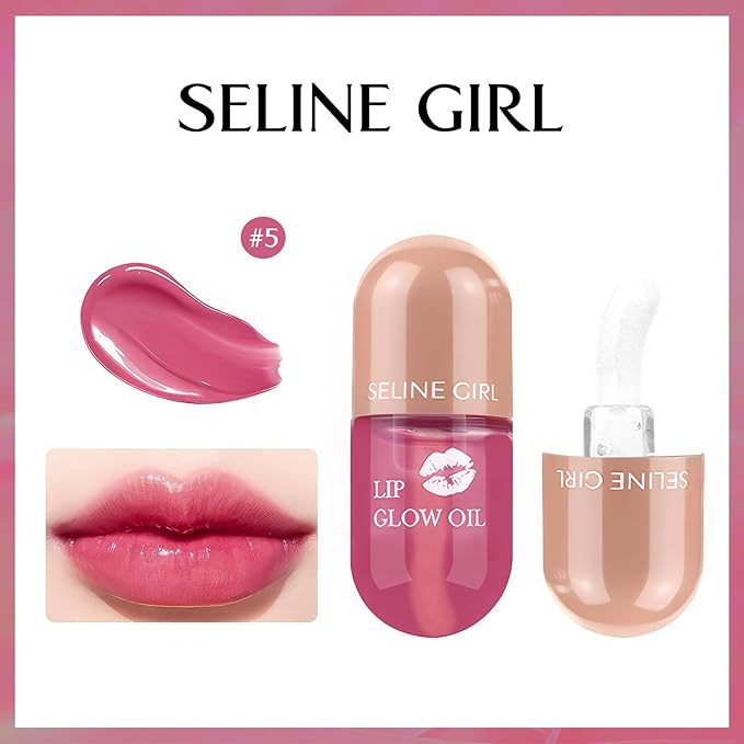 Lip Gloss, Lip Stain Makeup Smooth and Creamy Texture, Lip Tint for Women Girls, Long Lasting Lipstick, Lip Stain Makeup Moisturizing Non-Sticky #cherry