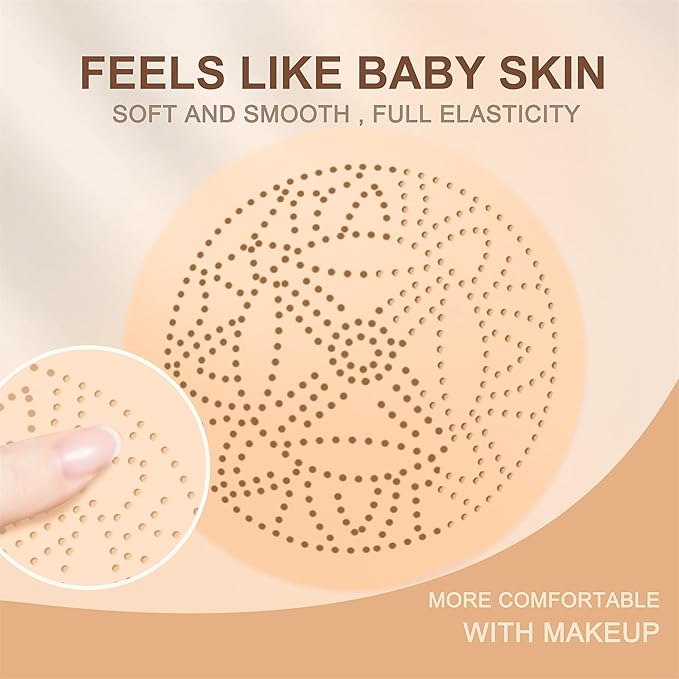 Mushroom Head Air Cushion CC Cream - BB Cream Face Makeup Foundation for Mature Skin Moisturizing Concealer Brighten Long-Lasting, Even Skin Tone for All Skin Types (2PCS Natural)