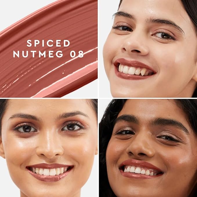 Super Butter Lip Lacquer, Spiced Nutmeg (Deep Nude) 5ml, Longlasting Lip Gloss, Intense Colour, Hi-Shine, Vegan, No Paraben, Non Toxic, Hydrating Liquid Lipstick For Moisturizing Lip (Matte)