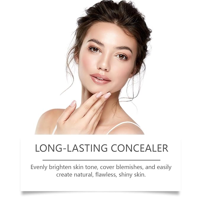 2 Pcs TLM Color Changing Foundation Makeup, Hydrating Waterproof and Light Long Lasting, Flawless Full Coverage Natural Color Face Primer Base Makeup.