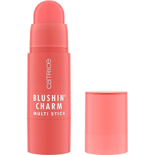 Catrice | Blushin' Charm Multi Stick | Creamy, Multi-Use Blush & Lip Tint | Buildable Dewy Finish | Vegan & Cruelty Free (020 Coral Cutie)