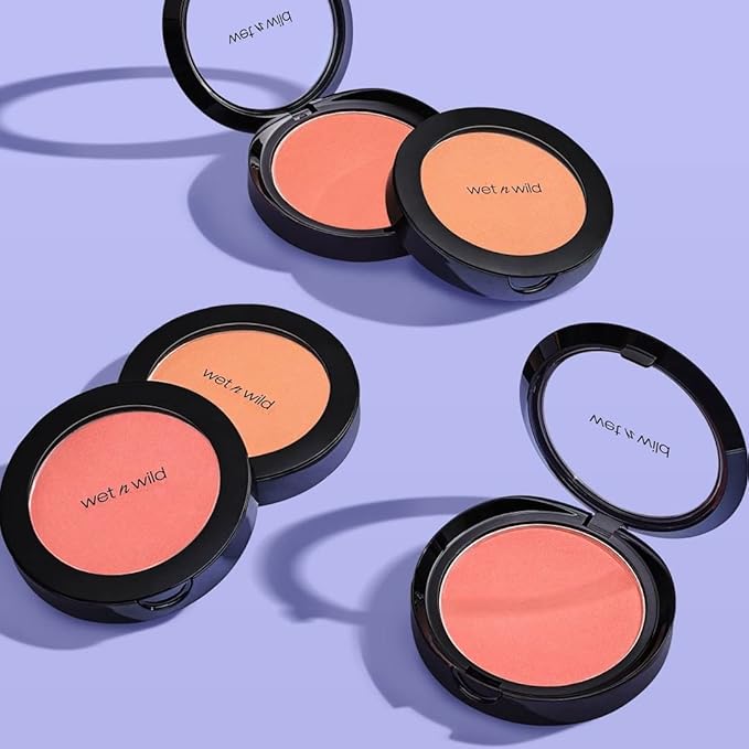 wet n wild Color Icon Blush, Effortless Matte Natural Sheer Glow & Seamless Blend, Luxuriously Infused Smooth Jojoba Oil, Cruelty-Free & Vegan - Pearlescent Pink