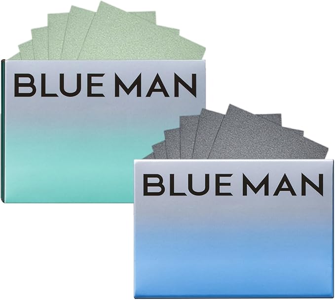 Facial Oil Blotting Paper for Men - 200pcs/2pk - Natural Oil-Absorbing Tissues with Bamboo Charcoal for the Face and Nose - Portable, Blotting Paper with Green Tea Scent for Oily Skin Care