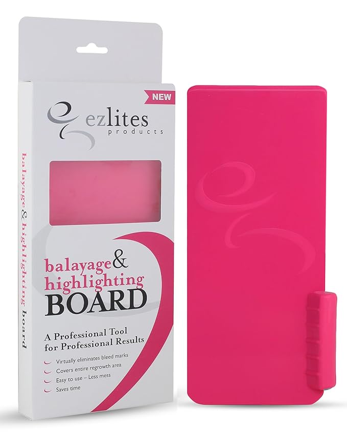 Balayage & Highlighting Board by Celebrity Stylist James Collins - Hairstylist Essentials Balayage Hair Salon Supplies - Highlight Board For Dying Hair - Hair Salon Supplies - Pink