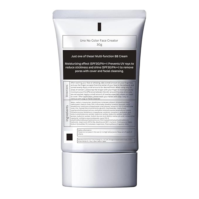 Uno No Color Face Cream for Men BB Cream, SPF 30, PA+++
