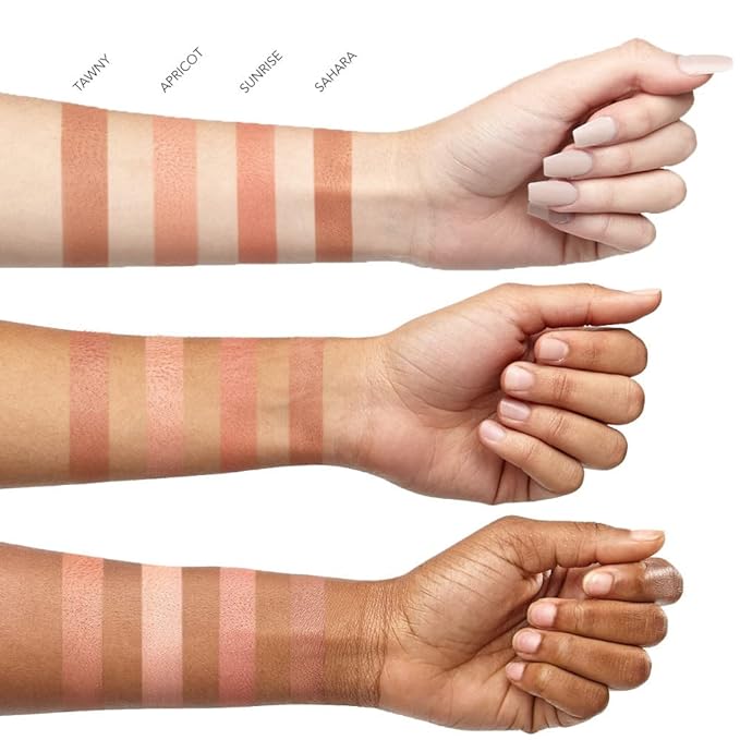 STUDIOMAKEUP Soft Blend Cheek Blush (Apricot) - Beauty Powder for Face - Perfect for Glass Skin Glow - Easily Blendable Soft Pink - Suitable for All Skin Types