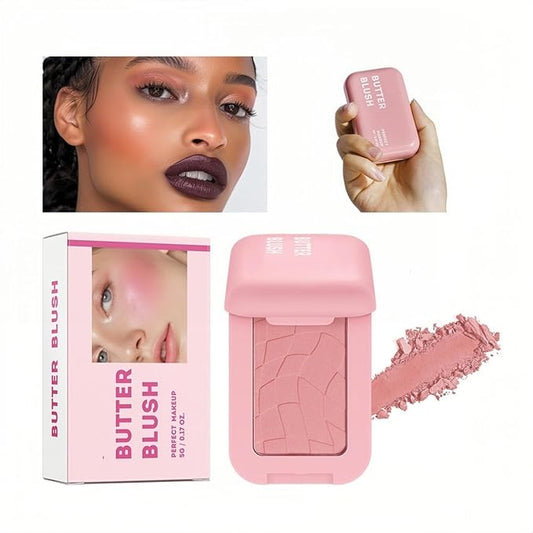 6 Color Powder Blush, Embossed Butter Blush, Matte Powder Makeup Blush for Cheeks