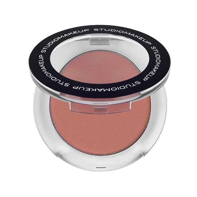 StudioMakeup Blush for Cheeks (Petal) - Easily Blendable Powder Blush for Glass Skin Glow - All Day Wear Makeup Blush with Medium Coverage and Natural Finish - Face Blushes for All Skin Types