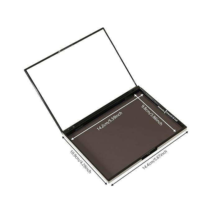 Empty Makeup Magnetic Plastic Palette with 20Pcs Adhesive Metal Stickers for Eyeshadow Powder Lipstick foundation
