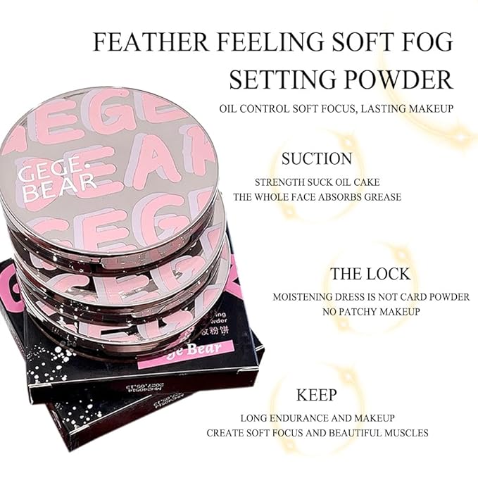 Setting Powder,Controls Shine & Smooths Complexion, Sheer, All Day Wear, Perfect for On The Go,0.35 fl oz (02, Transparent Color)