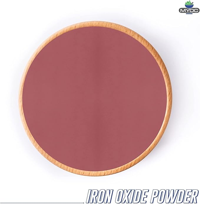 Myoc Iron Oxide Powder – 50 Gm (1.76 Oz), Iron Oxide Powder Cosmetic Grade, Iron Oxide Powder for Sunscreen, Iron Oxide Powder for Makeup, Iron Oxide for Pottery & Slime(Pack of 2)