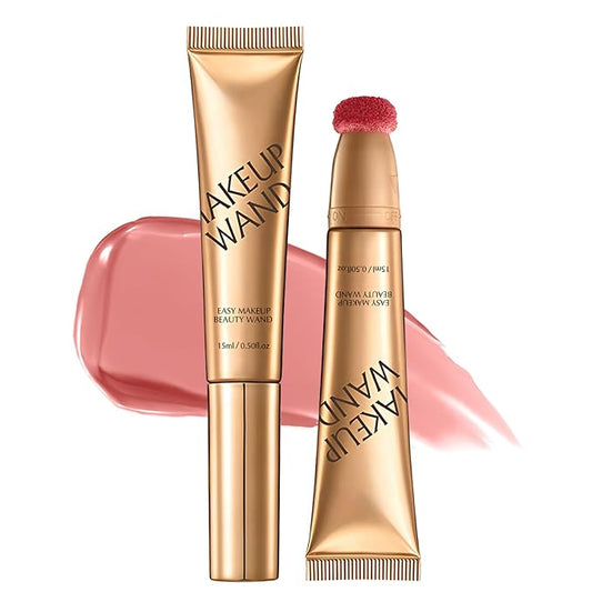 Contour Wand and Blush Wand, 2 in 1 Contouring Wands, Waterproof and Sweat Proof Makeup Stick for Women, Beauty Sticks for Cheeks, 2 in 1 Blushs with Applicator (Blush Wands, 0.66 Fl Oz)
