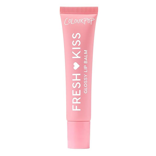 ColourPop Fresh Kiss Glossy Lip Balm - Hydrating Lip Care Enriched with Peptides, Hyaluronic Acid, Shea Butter & Vitamin E for an Ultra-Cushiony Formula - Strawberry Milk (0.49 oz)