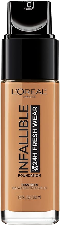 L’Oréal Paris Makeup Infallible Up to 24 Hour Fresh Wear Foundation, Hazelnut, 1 fl; Ounce (Pack of 2)