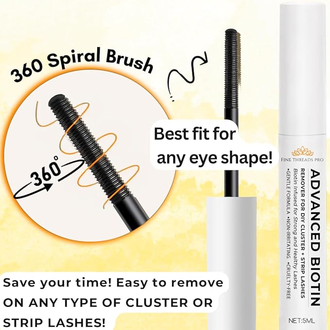 Lash Remover for Cluster Lashes and Extensions - DIY At-Home Adhesive Removal for Eyelash Clusters